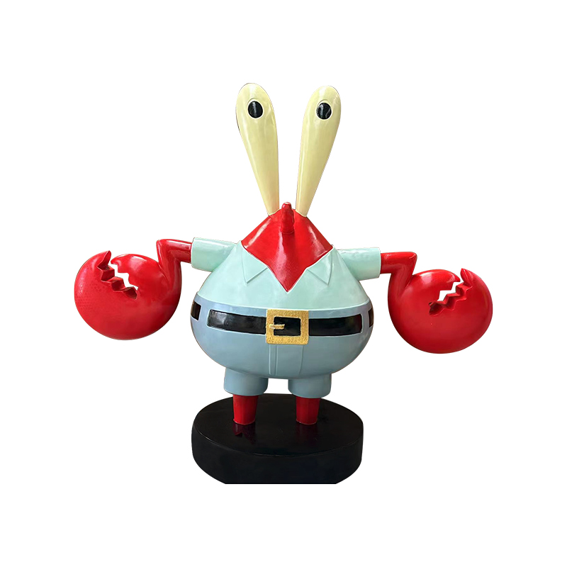 Het standbeeld van meneer Krabs