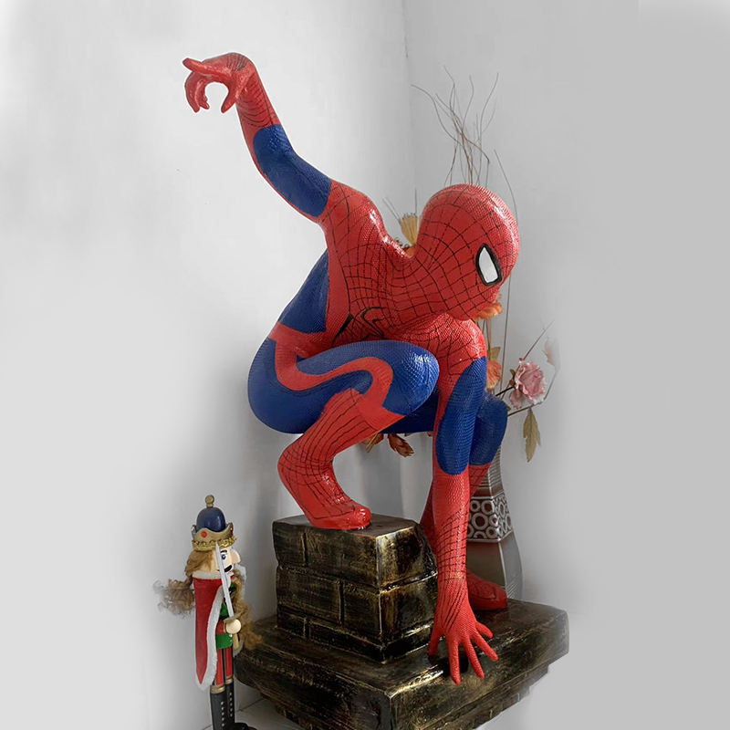 Spiderman-beeldhouwwerk
